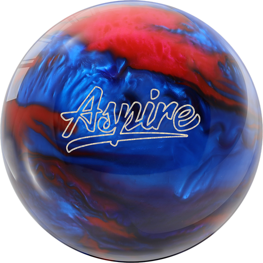 Polyester Bowling Ball - Motiv Aspire - Navy/Red/Blue Drilled