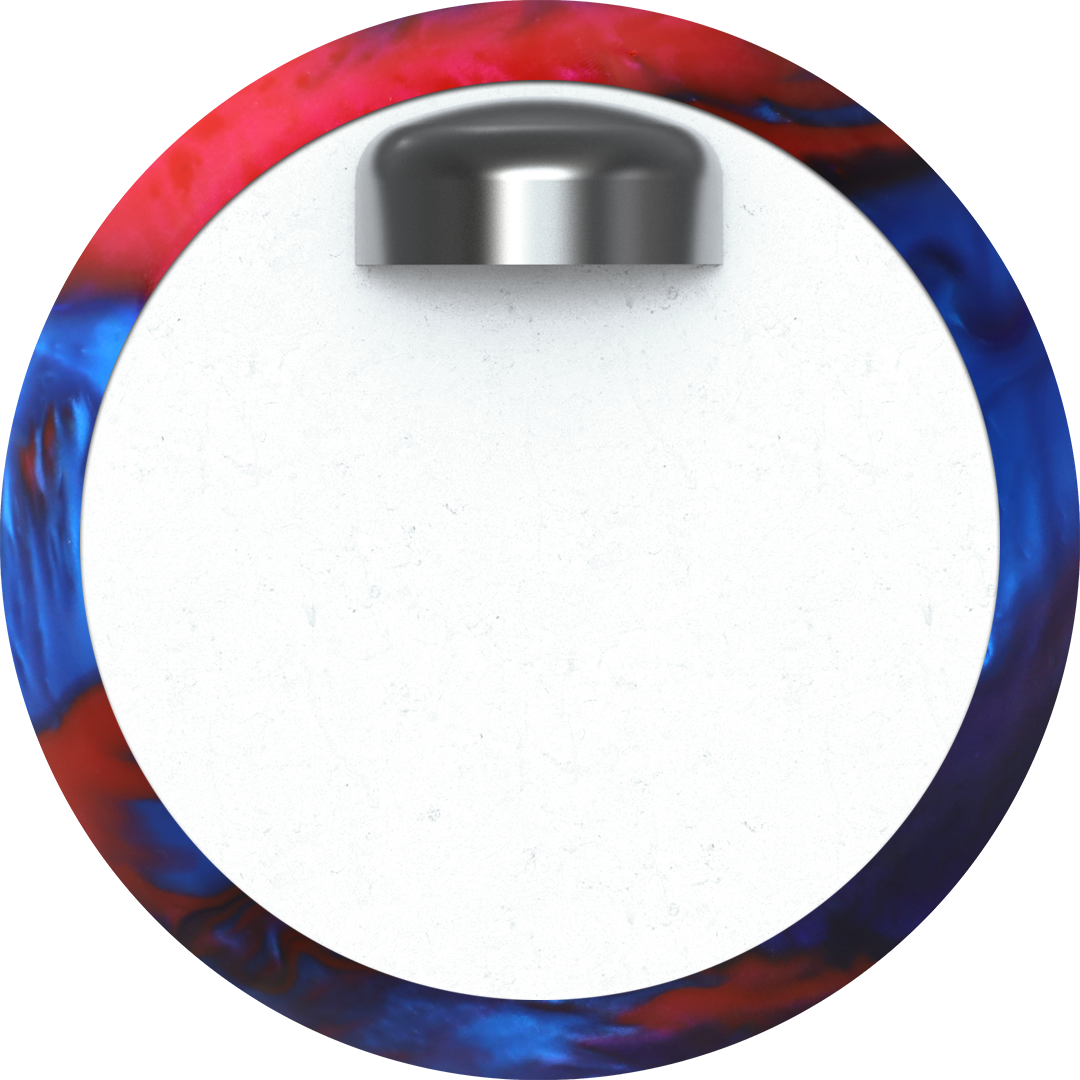 Polyester Bowling Ball - Motiv Aspire - Navy/Red/Blue Drilled