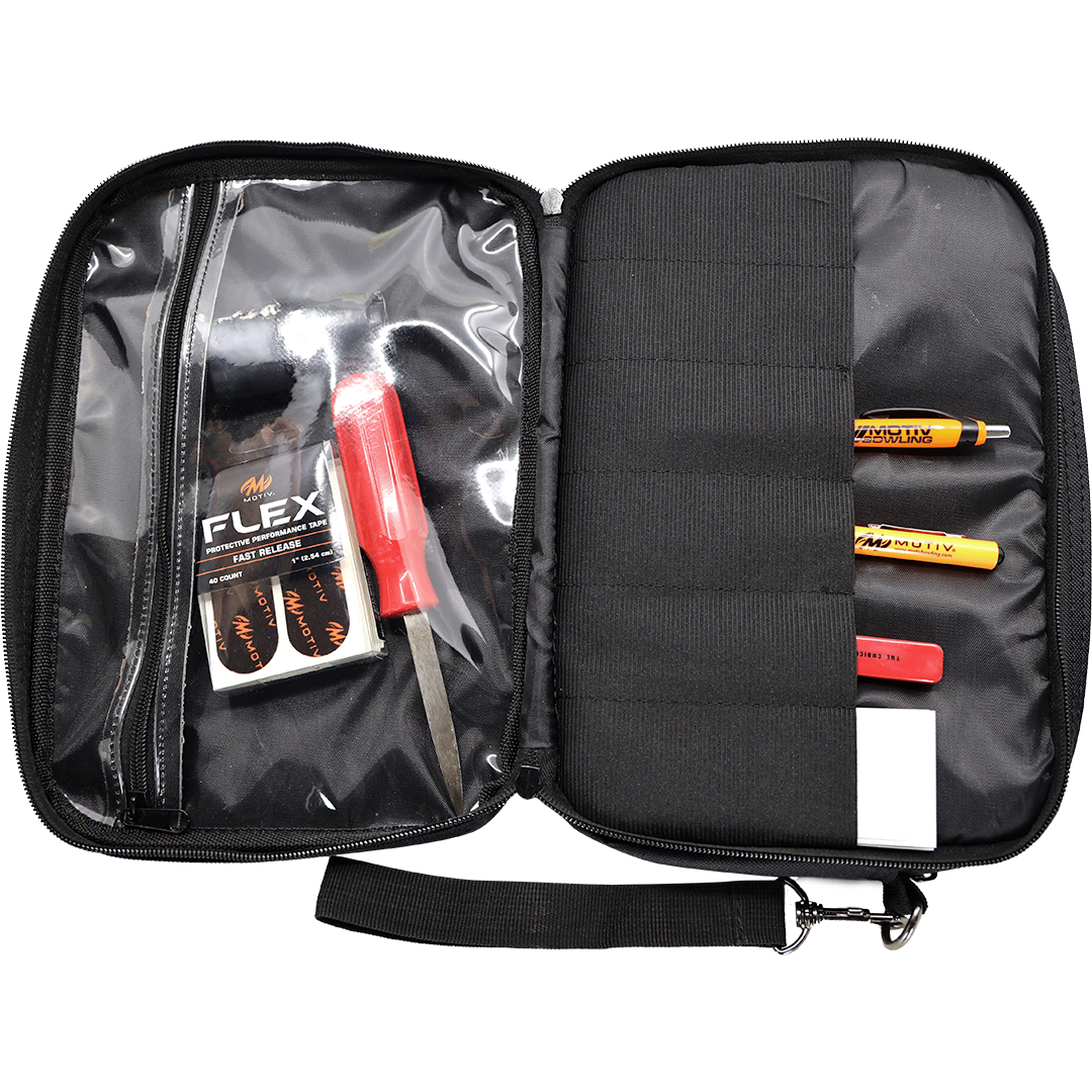 Zeal Accessory Bag - Black/Orange