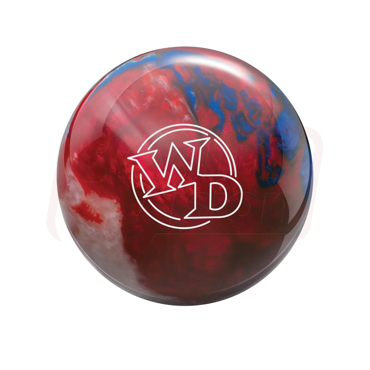 Polyester Bowling Ball - Columbia WD - Patriot Sparkle