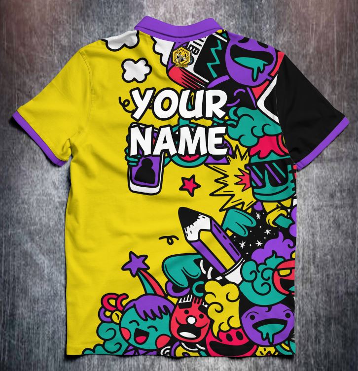 Comic doodles (Various Colours) shirt