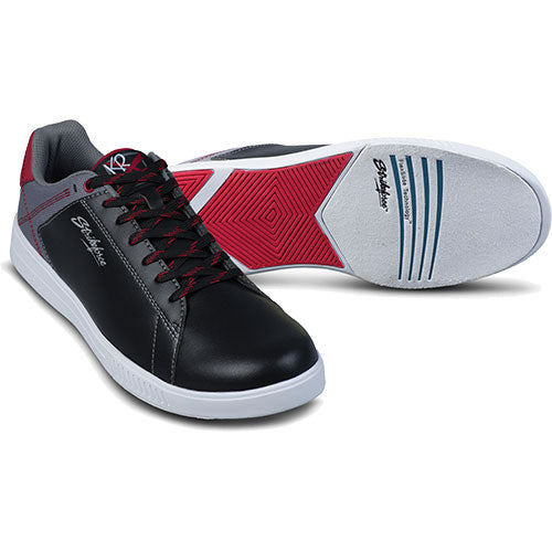 Atlas Black/Grey/Red Bowling Shoes