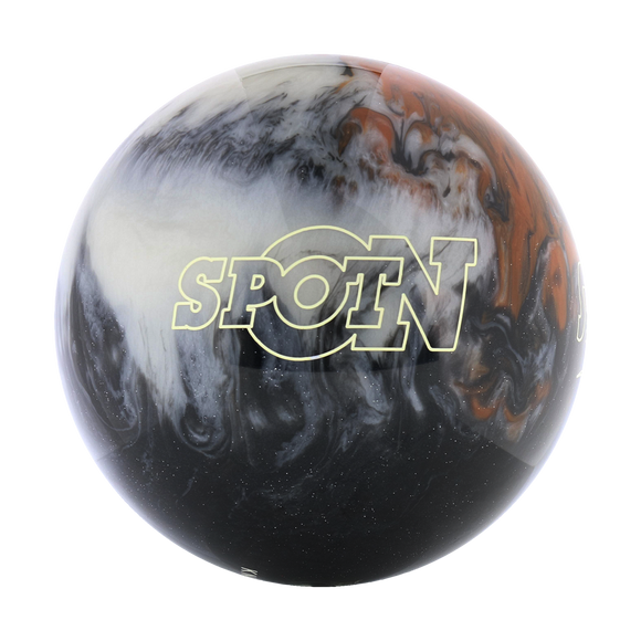 Polyester Bowling Ball - Storm Spot On - Black / Silver / Caramel