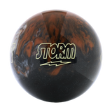 Polyester Bowling Ball - Storm Spot On - Black / Silver / Caramel