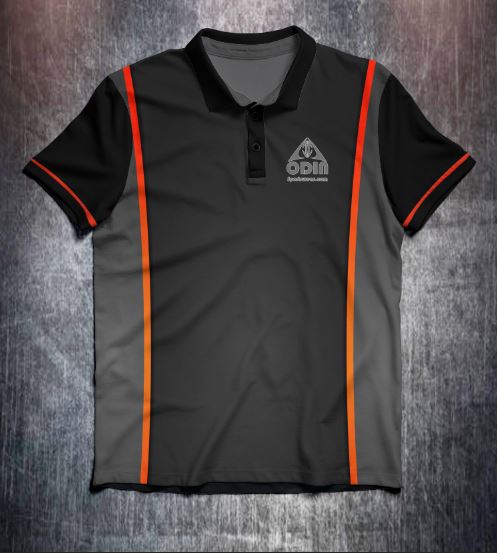Black Orange design shirt