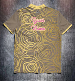 Gold Roses Tenpin Bowling Shirt and Apparel