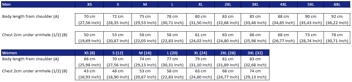 Odin Shirts Size Guide Tenpin Bowling Shirts Apparel 