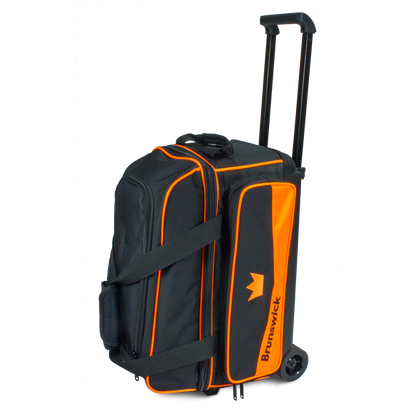 Orange 2 ball roller double roller bowling bag