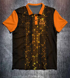 Orange Black Technical Tenpin Bowling Shirt and Apparel
