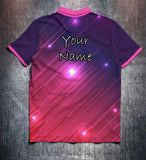 Pink Purple Lines Tenpin Bowling Shirt and Apparel