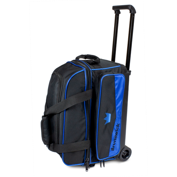 Royal Blue 2 ball roller double roller bowling bag