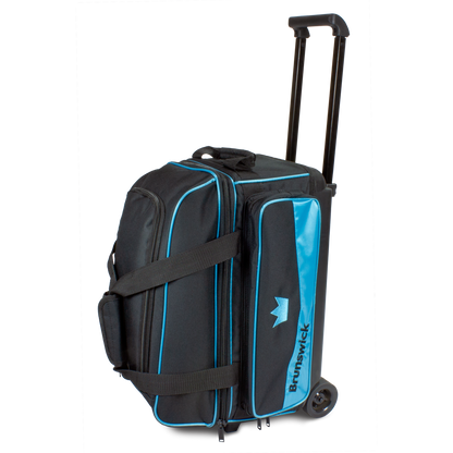 Sky Blue 2 ball roller double roller bowling bag