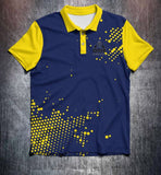 Vivid Yellow Blue Tenpin Bowling Shirt and Apparel
