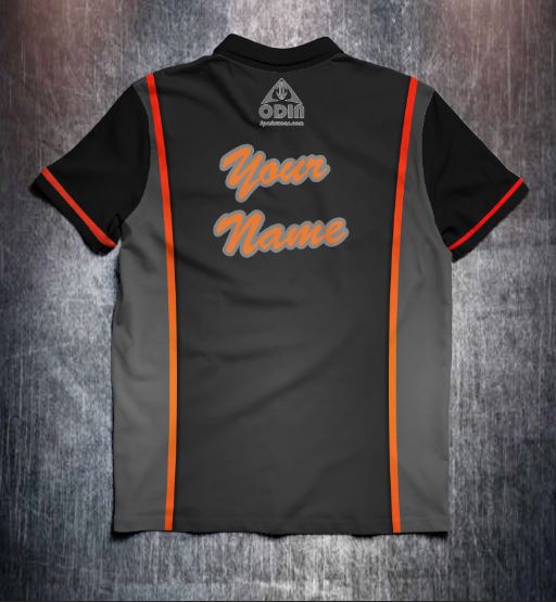 Black Orange design shirt