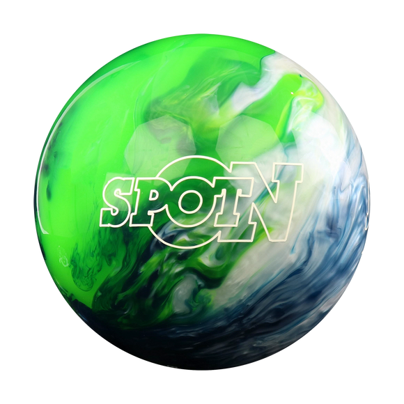 Polyester Bowling Ball - Storm Spot On - Green / Blue / Silver